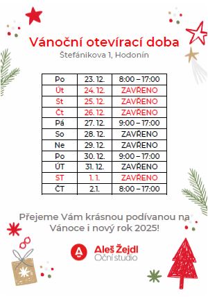 vánoční otevírací doba hodonín